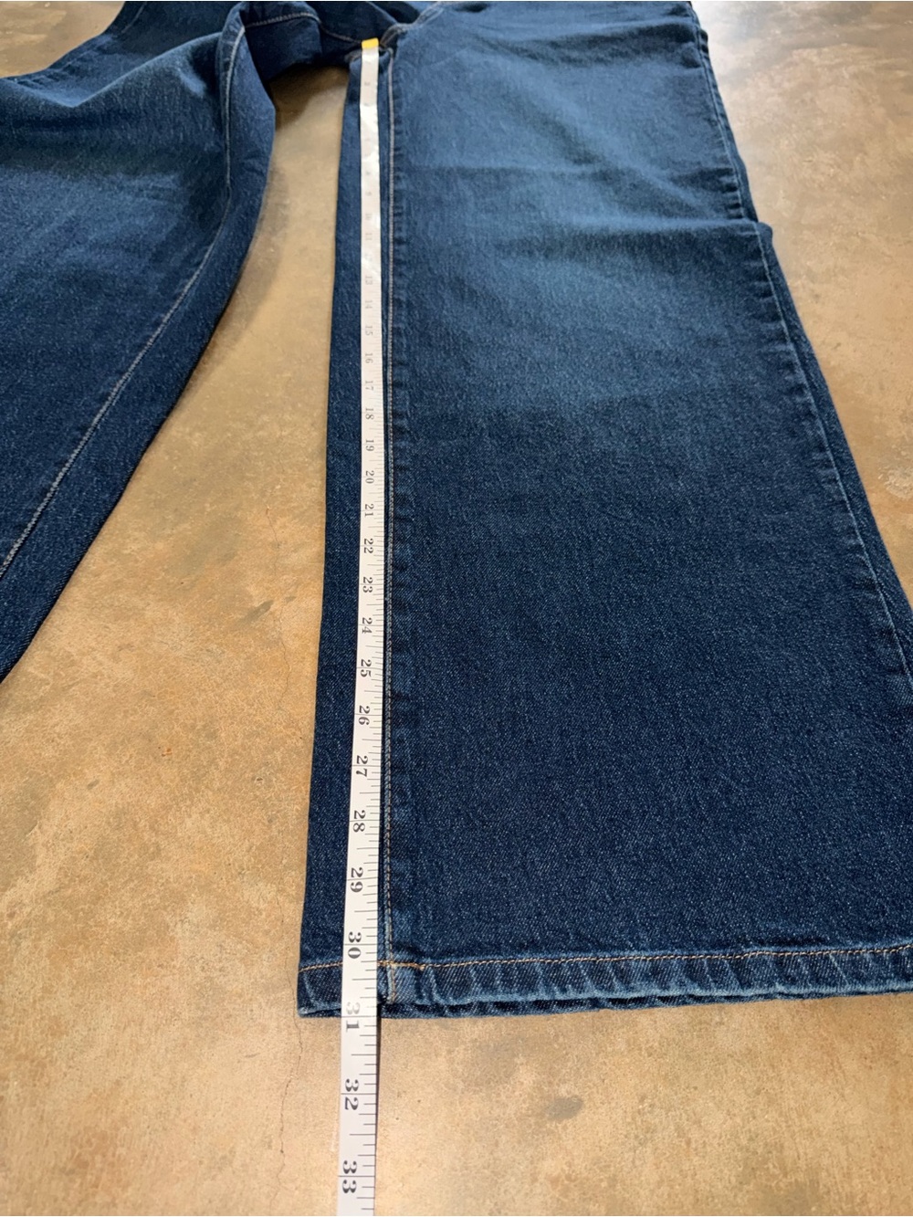 NWT Time and Tru High Rise Wide Leg Jeans Dark Wash Size 10 - Picture 5 of 9